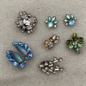 Vintage Earrings Missing Mates and Backs